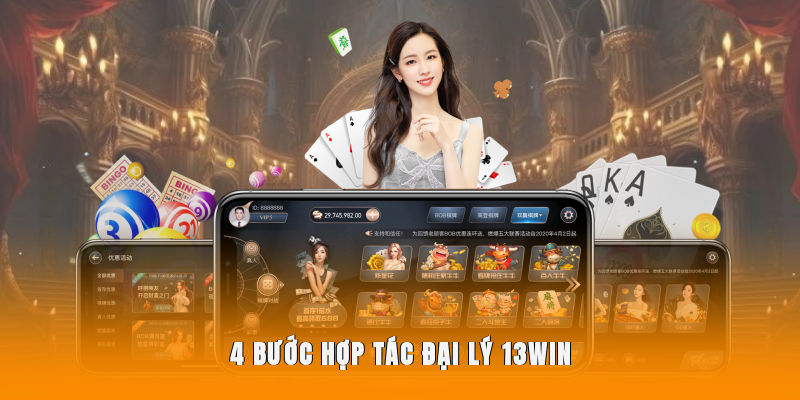 4 bước để trở thành đại lý 13WIN